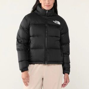 Vintage The North Face Nuptse 700 Down Puffer Jacket Sz S In TNF Black